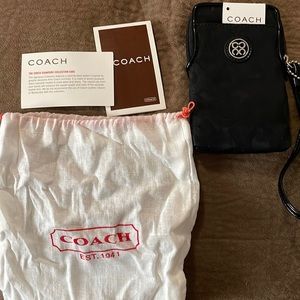 Black Coach phone/wallet wristlet